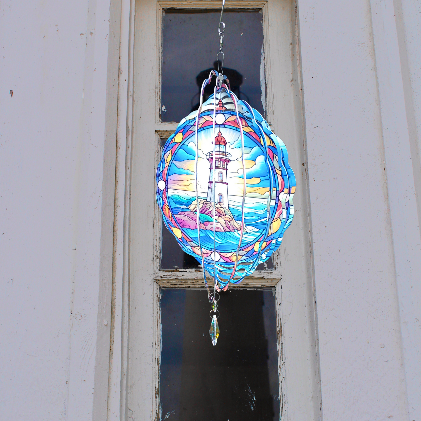Lighthouse wind spinner